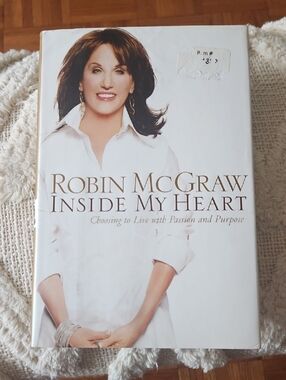 Robin McGraw "Inside My Heart" Hardcover Book - White Cover